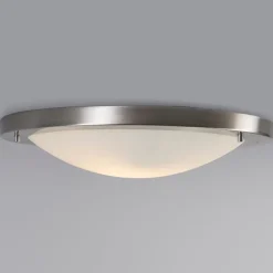 QAZQA Moderne Deckenleuchte Stahl 41 cm IP44 - Yuma