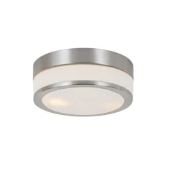 QAZQA Moderne Deckenleuchte Stahl 23 cm IP44 - Flavi