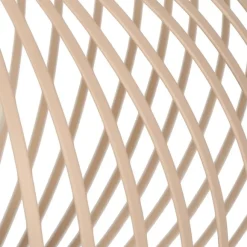 Trio Leuchten Moderne Draht-Tischleuchte Beige 33cm - Gila