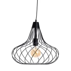 Honsel Moderne hanglamp zwart - Iggy