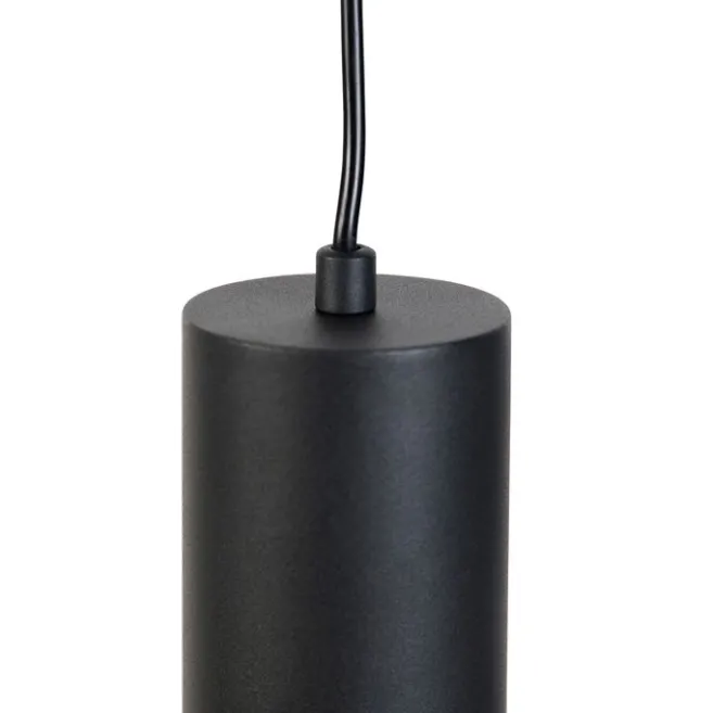 Trio Leuchten Moderne hanglamp zwart 6-lichts - Stream