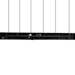 Trio Leuchten Moderne hanglamp zwart 6-lichts - Stream