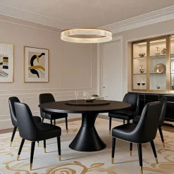 QAZQA Moderne Hängelampe Messing 78cm inkl. LED 3-Stufen-Dimmbar - Anello Chandelier