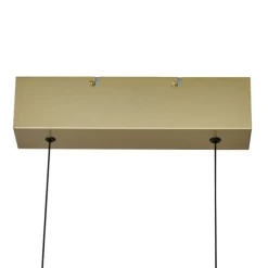 QAZQA Moderne Hängelampe Messing inkl. LED 3-Stufen-Dimmbar Easylift - Straight