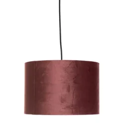 Honsel Moderne Hängelampe rosa mit Gold 30 cm - Rosalina