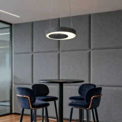 QAZQA Moderne Hängelampe schwarz 35cm 3-Stufen-Dimmbar - Organici