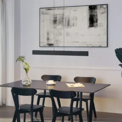 QAZQA Moderne Hängelampe schwarz inkl. LED 3-Stufen-Dimmbar Easylift - Straight