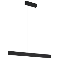 QAZQA Moderne Hängelampe schwarz inkl. LED 3-Stufen-Dimmbar Easylift - Straight