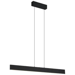 QAZQA Moderne Hängelampe schwarz inkl. LED 3-Stufen-Dimmbar Easylift - Straight