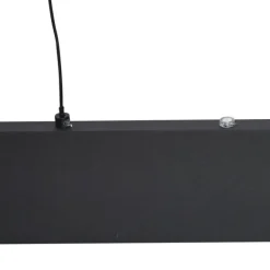 QAZQA Moderne Hängelampe schwarz inkl. LED 3-Stufen-Dimmbar Easylift - Straight