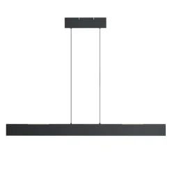QAZQA Moderne Hängelampe schwarz inkl. LED 3-Stufen-Dimmbar Easylift - Straight