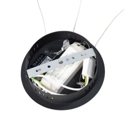 QAZQA Moderne Hängelampe schwarz 74 cm inkl. LED - Rowan