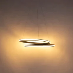 QAZQA Moderne Hängelampe schwarz 74 cm inkl. LED - Rowan