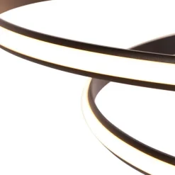 QAZQA Moderne Hängelampe schwarz 74 cm inkl. LED - Rowan