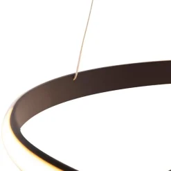 QAZQA Moderne Hängelampe schwarz 74 cm inkl. LED - Rowan