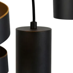 Trio Leuchten Moderne Hängelampe schwarz 3-flammig - Stream