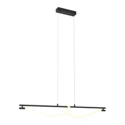 QAZQA Moderne Hängelampe schwarz inkl. LED 3-Stufen-Dimmbar - Twirl