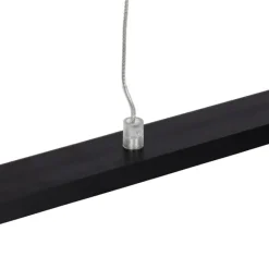 QAZQA Moderne Hängelampe schwarz 90 cm inkl. LED - Banda