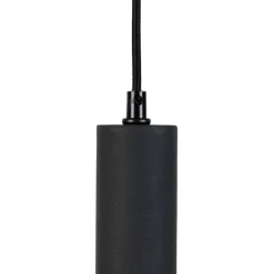 Trio Leuchten Moderne Hängelampe schwarz mit Rauchglas - Clayton