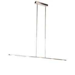 QAZQA Moderne Hängelampe Stahl inkl. LED, verstellbar - Bold