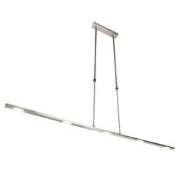 QAZQA Moderne Hängelampe Stahl inkl. LED, verstellbar - Bold