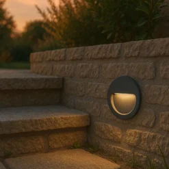 QAZQA Moderne LED-Wandeinbauleuchte schwarz IP65 - Gem