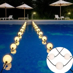 QAZQA Moderne Lichterkette für den Außenbereich 16 m inkl. LED 28 Lichter - Malai