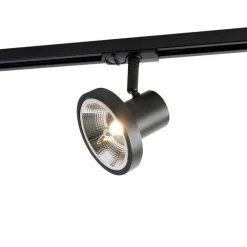 QAZQA Professional Moderne 1-phasige Schienenstrahler Schwarz GU10 111mm - Iconic Jeany
