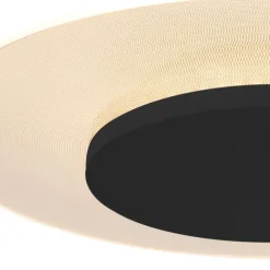 Steinhauer Moderne plafondlamp wit met zwart 36cm incl. LED - Lido