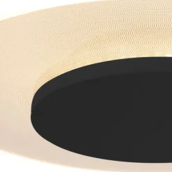 Steinhauer Moderne plafondlamp wit met zwart 28cm incl. LED - Lido