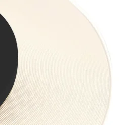 Steinhauer Moderne plafondlamp wit met zwart 28cm incl. LED - Lido