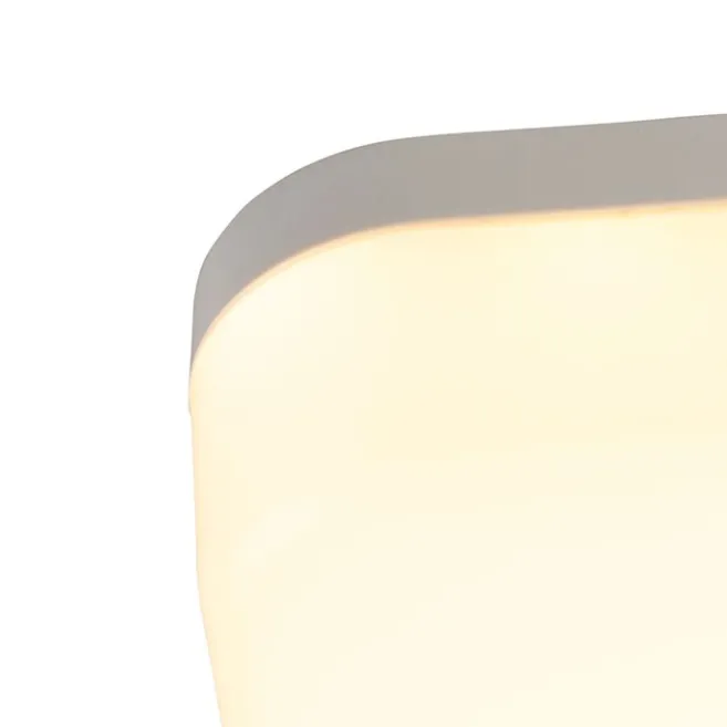 QAZQA Moderne quadratische Deckenleuchte inkl. LED - Plater