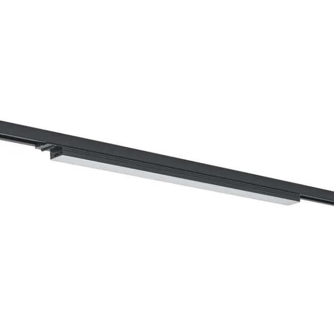 QAZQA Moderne schwarze Deckenleuchte für 1-Phasen-Schienensystem 15W 1180 lm 2700-3800K - Iconic Tsiri