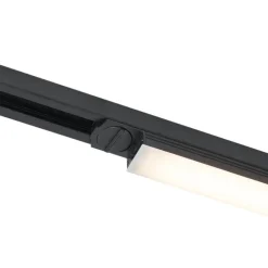 QAZQA Moderne schwarze Deckenleuchte für 1-Phasen-Schienensystem 15W 1180 lm 2700-3800K - Iconic Tsiri