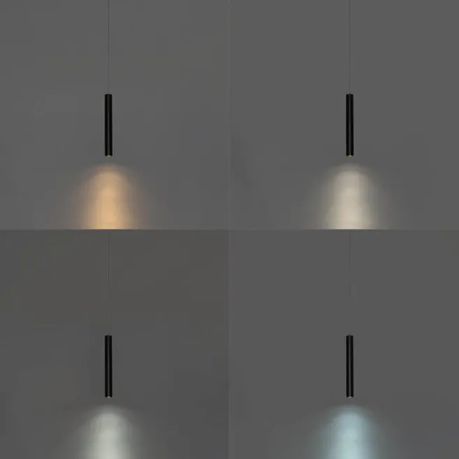 QAZQA Moderne schwarze Pendelleuchte für 1-phasiges Schienensystem 4,5 W 3000 K - Magnetic Cassie