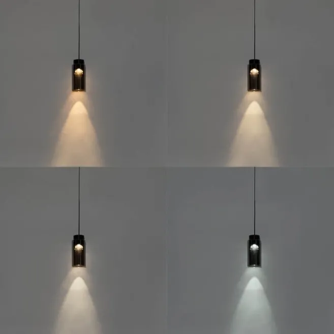 QAZQA Moderne schwarze Pendelleuchte für Schienensystem 1-phasig inkl. LED - Magnetic Vance