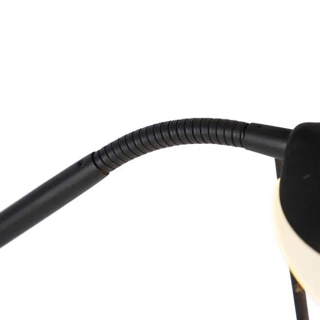 QAZQA Moderne Stehlampe schwarz inkl. LED - Lexus