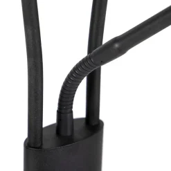 QAZQA Moderne Stehlampe schwarz inkl. LED - Lexus