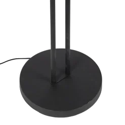 QAZQA Moderne Stehlampe schwarz inkl. LED - Lexus