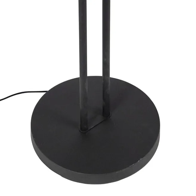 QAZQA Moderne Stehlampe schwarz inkl. LED - Lexus