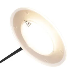 QAZQA Moderne Stehlampe schwarz inkl. LED mit Lesearm - Ibiza