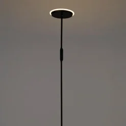 QAZQA Moderne Stehlampe schwarz inkl. LED und Dimmer - Bumu