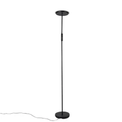 QAZQA Moderne Stehlampe schwarz inkl. LED und Dimmer - Bumu