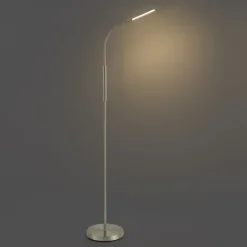 QAZQA Moderne Stehleuchte aus Stahl inkl. LED 3-Stufen-Dimmbar Wiederaufladbar - Statler