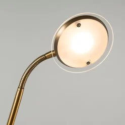 QAZQA Moderne Stehleuchte Bronze inkl. LED - Eva