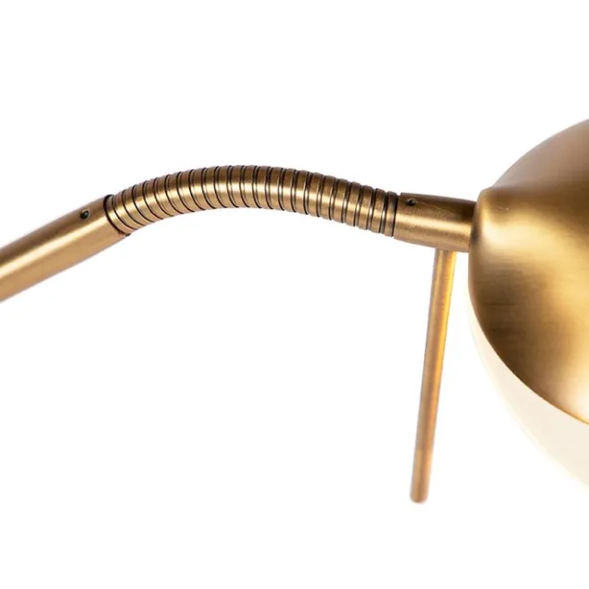 QAZQA Moderne Stehleuchte Bronze inkl. LED und Dimmer - Lexus