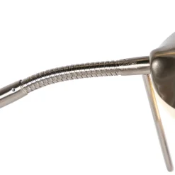 QAZQA Moderne Stehleuchte Stahl inkl. LED und Dimmer - Lexus