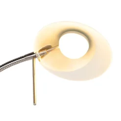 QAZQA Moderne Stehleuchte Stahl inkl. LED und Dimmer - Lexus