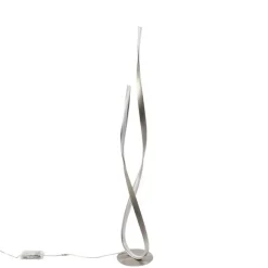 Paul Neuhaus Moderne Stehleuchte Stahl inkl. LED und Dimmer - Belinda