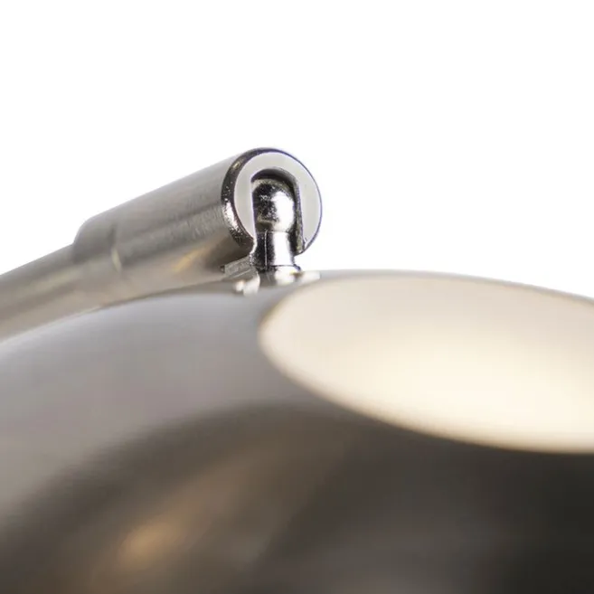 QAZQA Moderne Stehleuchte Stahl inkl. LED mit Lesearm - Ibiza